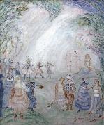 James Ensor Flowered Figures oil painting reproduction